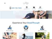 Tablet Screenshot of breakthroughpt.com